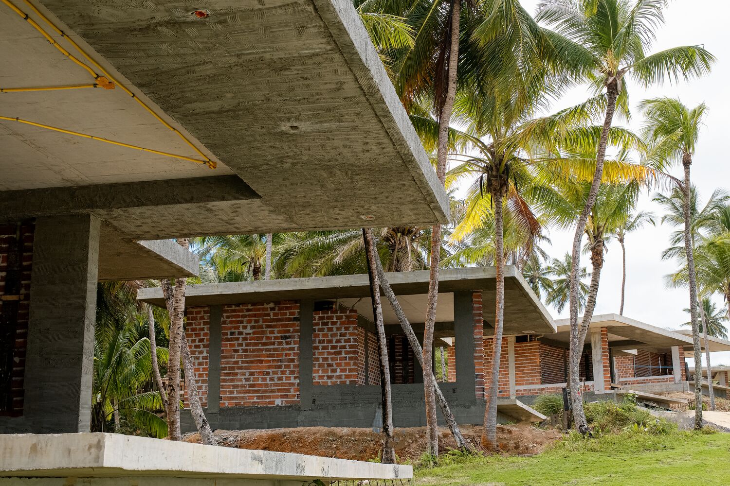 Estruturas de concreto das villas do Resort JK